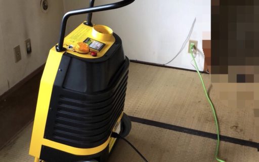 他社様で消臭→不完全消臭→テックにて再消臭脱臭